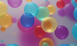 Stock Photo of Bubbles background wallpaper colorful