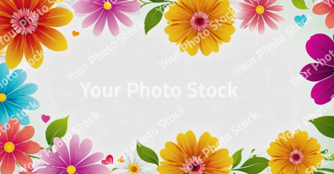 Stock Photo of Flowers illustration background wallpaper