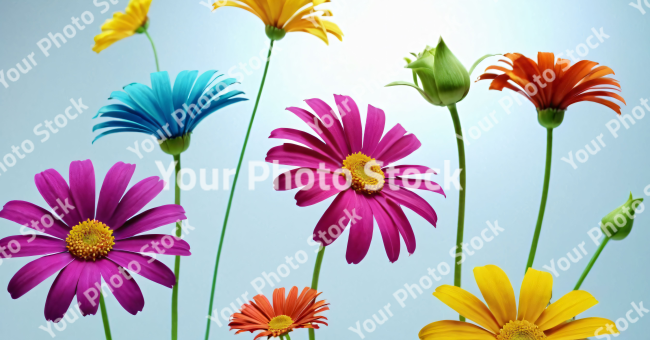 Stock Photo of Flowers illustration background wallpaper