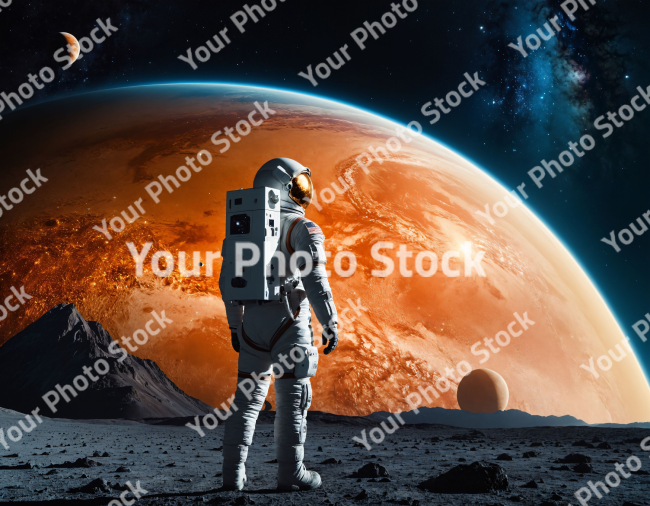 Stock Photo of Planet space photo universe stars