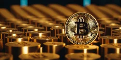 Stock Photo of Bitcoin coin crypto