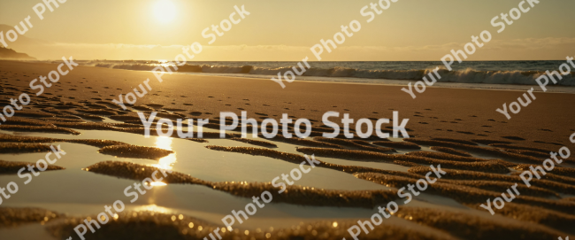 Stock Photo of Sand macro scene on the beach