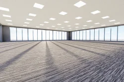 Empty office floor on the day