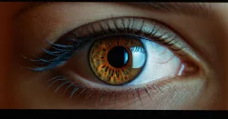Stock Photo of Woman eye lens