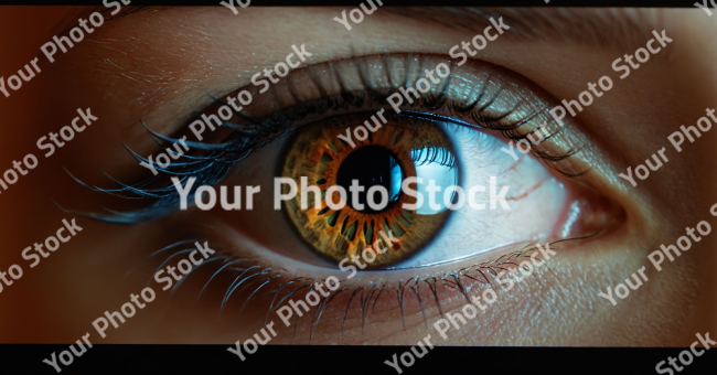 Stock Photo of Woman eye lens