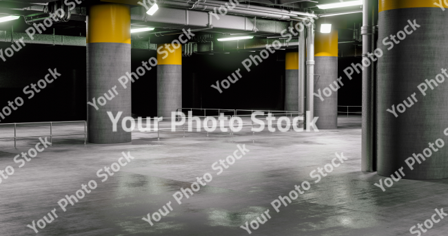 Stock Photo of underground parking