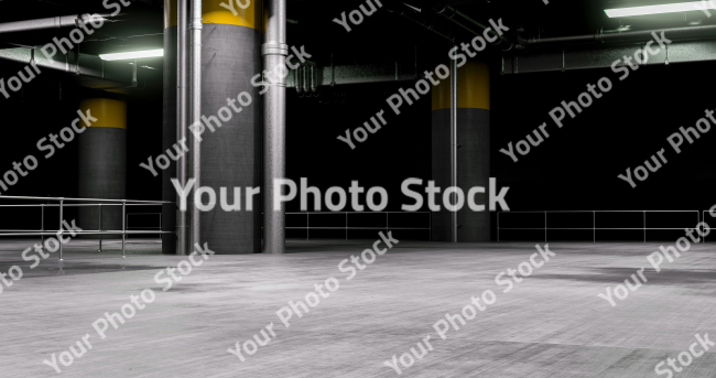 Stock Photo of underground parking