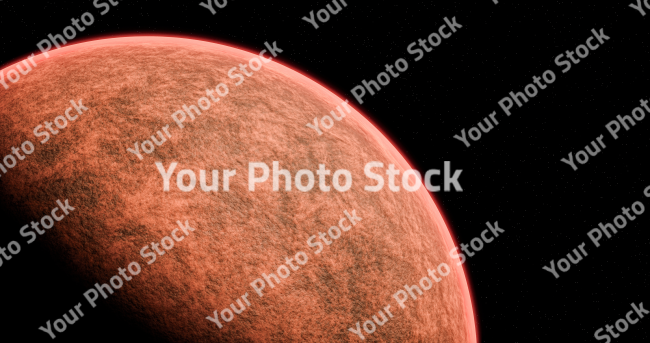 Stock Photo of Red planet space universe cosmos