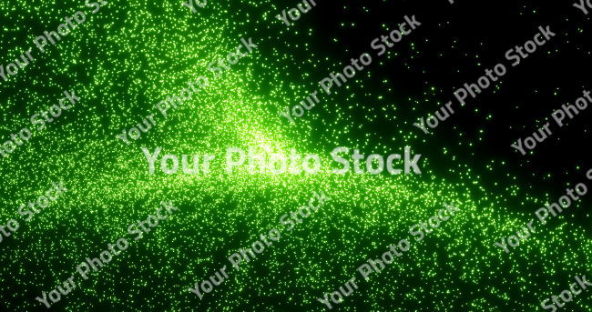 Stock Photo of Abstract particles green