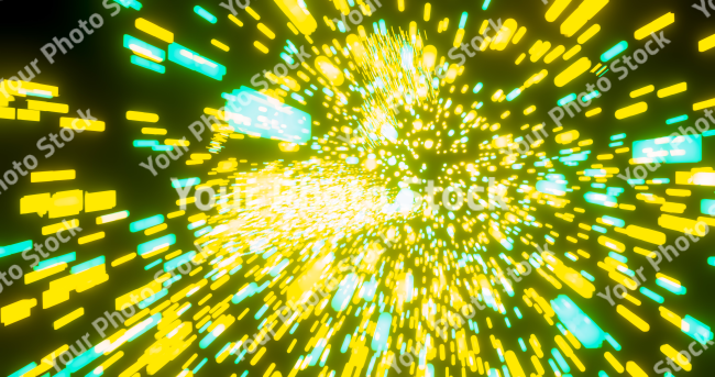 Stock Photo of Abstract particles green