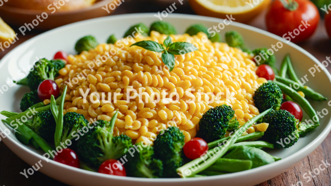 Stock Photo of Corn food salad