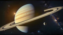 Stock Photo of Saturn planet space universe cosmos