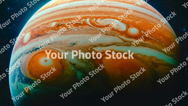 Stock Photo of Jupiter planet universe cosmos