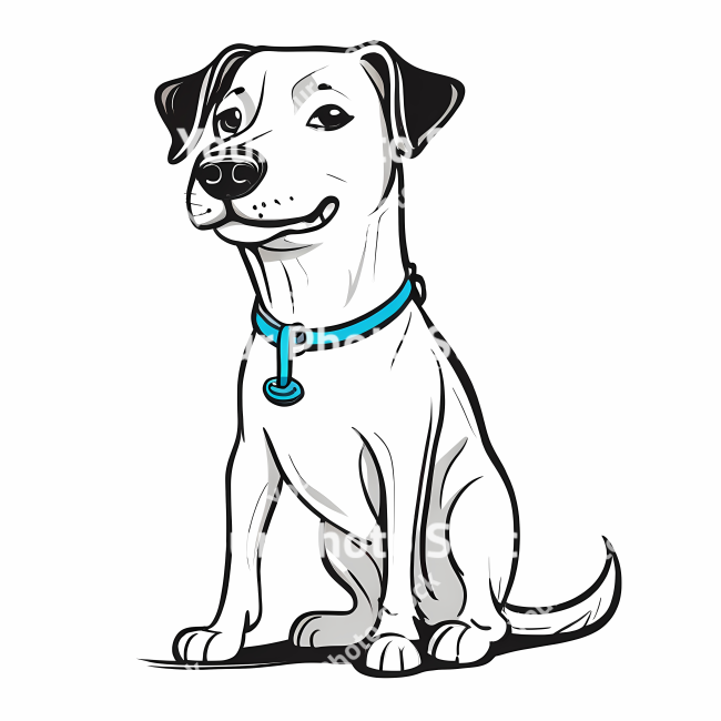 Stock Photo of Dog doodle illustration design