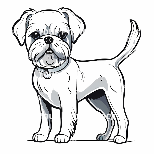 Stock Photo of Dog doodle illustration design