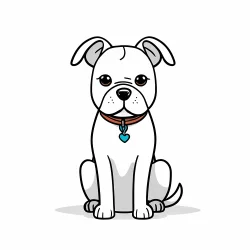 Stock Photo of Dog doodle illustration design