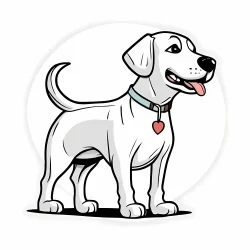 Dog doodle illustration design