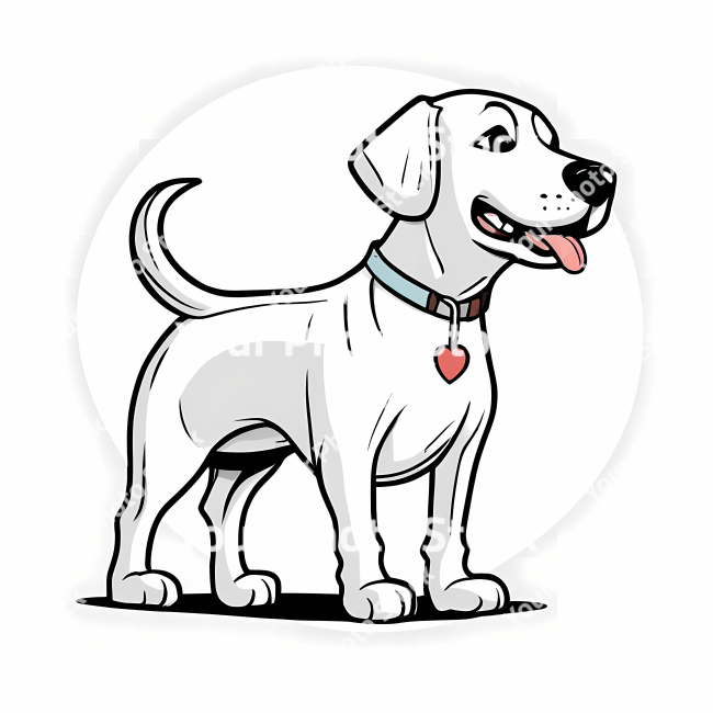 Stock Photo of Dog doodle illustration design