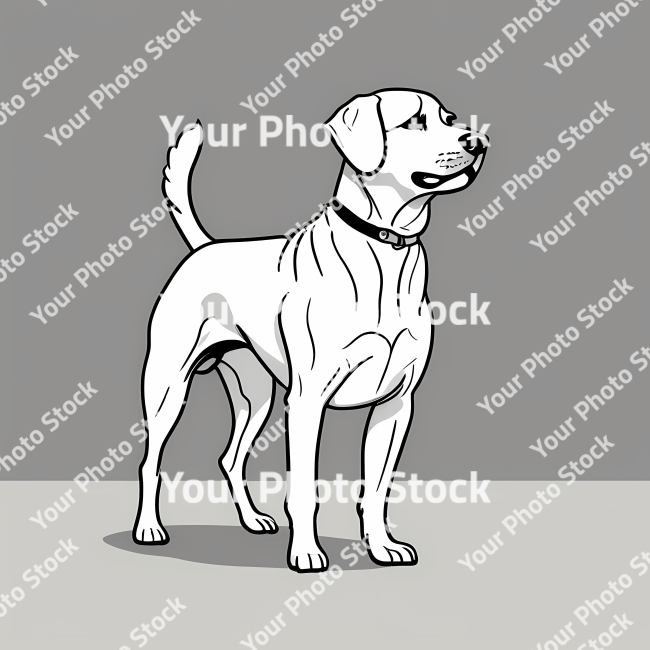 Stock Photo of Dog doodle illustration design