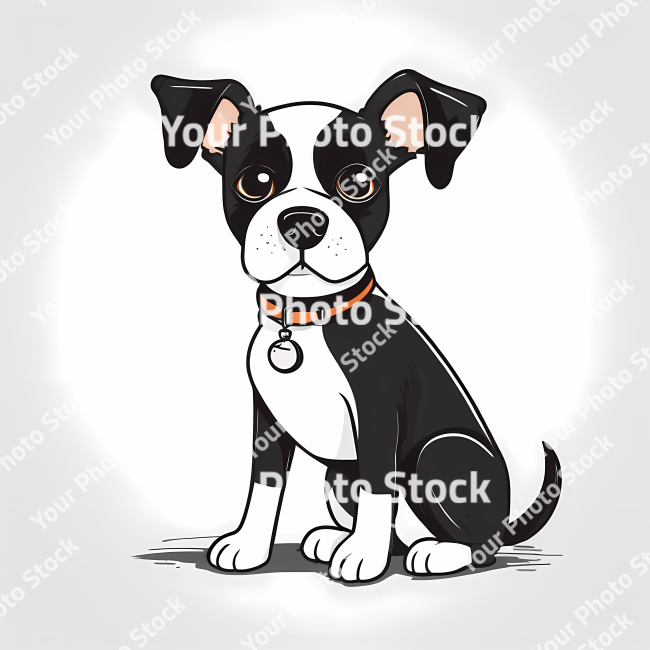 Stock Photo of Dog doodle illustration design