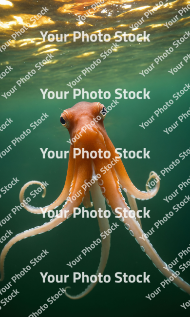 Stock Photo of Octupus on the sea marine sea life
