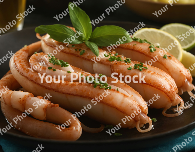 Stock Photo of Octopus food sea food