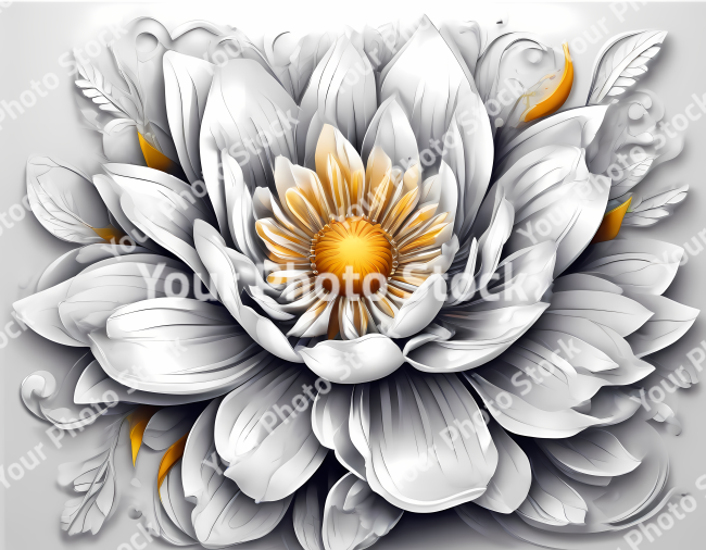 Stock Photo of flower illustration 2d design flowers