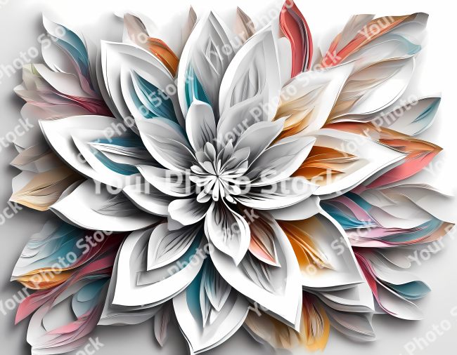 Stock Photo of flower illustration 2d design flowers