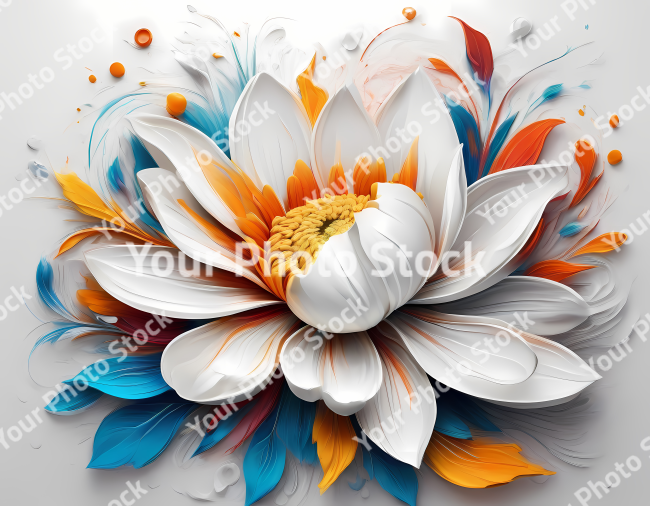 Stock Photo of flower illustration 2d design flowers