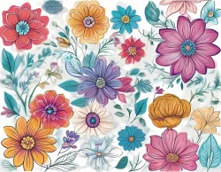Stock Photo of flower illustration 2d design flowers