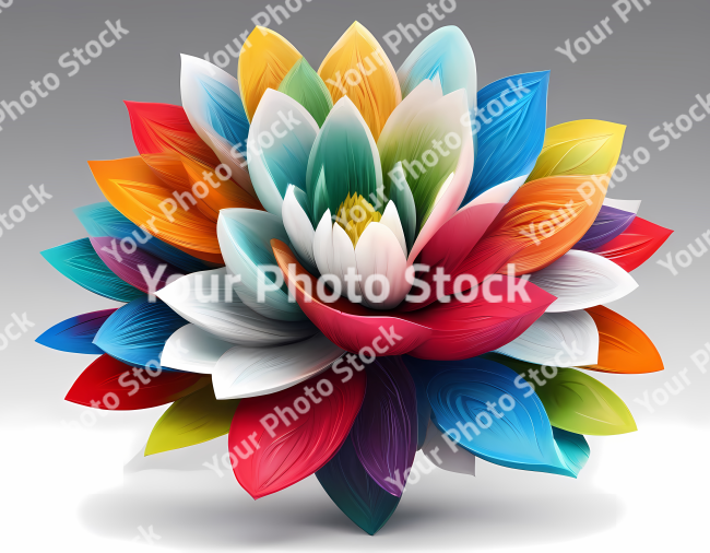 Stock Photo of flower illustration 2d design flowers