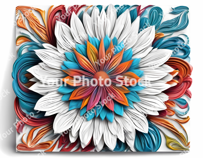 Stock Photo of flower illustration 2d design flowers