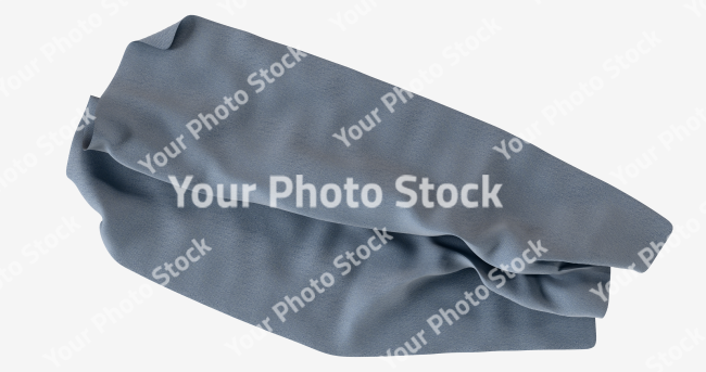 Stock Photo of cloth fabric on the floor with white background render 3d