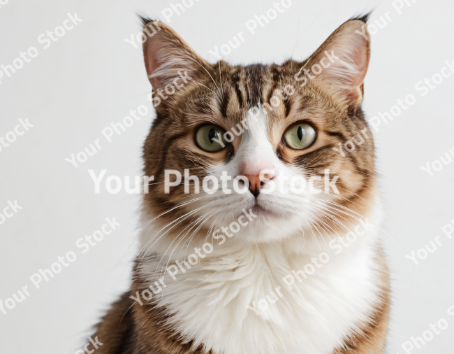 Stock Photo of cat portrait photo studio animal pet