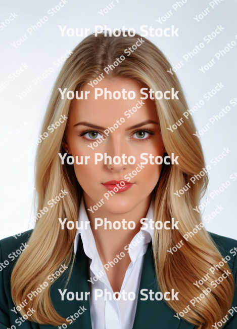 Stock Photo of portrait of a blonde woman executive, business woman american beautiful woman commercial product advertising