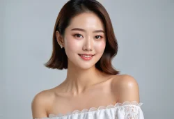 beautiful korean japan asian woman makeup model skincare glamour skin face commercial
