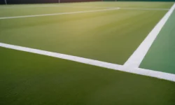 Stock Photo of tennis court background field grass sport with copy space ground close up fitness court outdoor