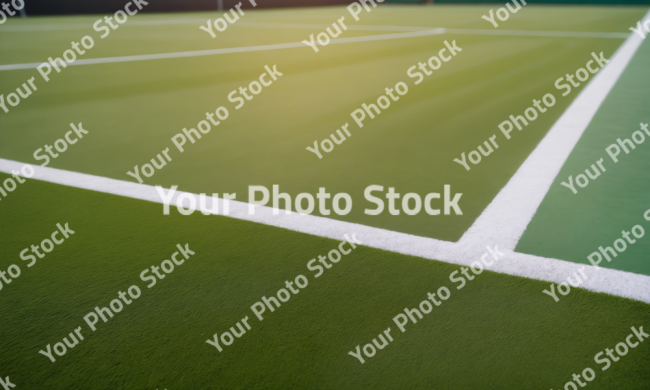 Stock Photo of tennis court background field grass sport with copy space ground close up fitness court outdoor