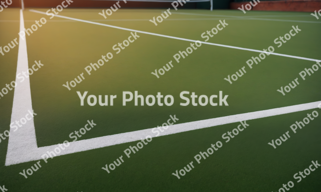 Stock Photo of tennis court background field grass sport with copy space ground close up fitness court outdoor